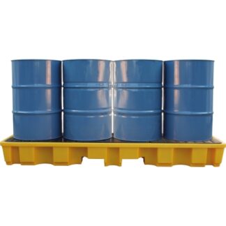 4 IN-LINE Drum Bund / Spill Pallet-0