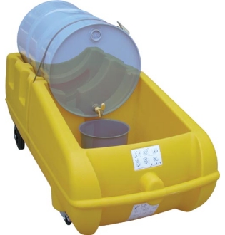 Horizontal Drum Cart on Wheels-0